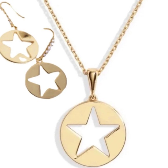 kate spade Jewelry - Kate Spade Symbols Star Necklace & Earrings Set